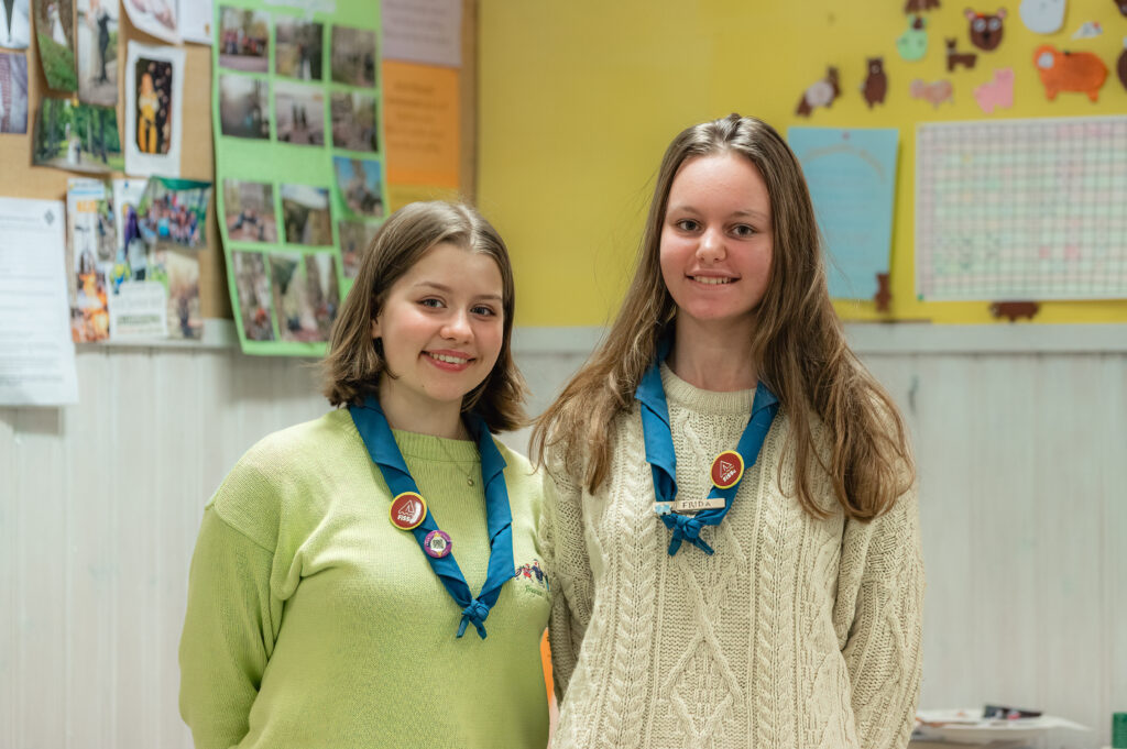 Porträtt av Elina och Frida